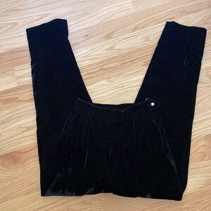 Nancy Bolen City Girl Velvet dress Pants Womens straight leg highwaist Festive 8